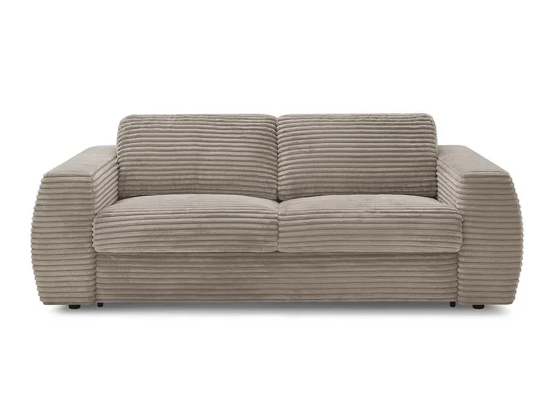 3er Sofa BOBOCHIC HUGO Boucle-Stoff taupe