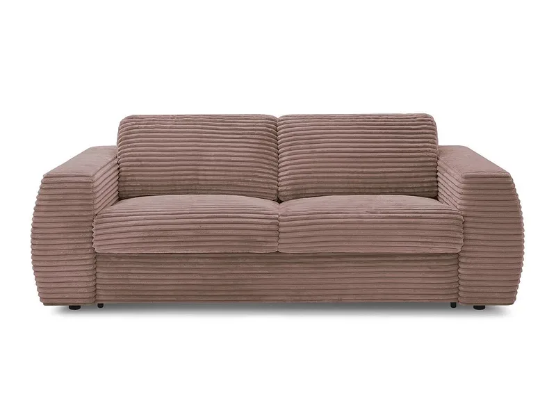 3er Sofa BOBOCHIC HUGO Boucle-Stoff rosa