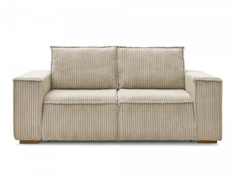3er Sofa BOBOCHIC CHELSEA Cord-Stoff taupe