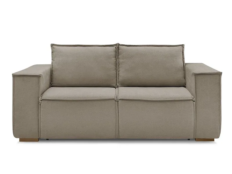 3er Sofa BOBOCHIC CHELSEA Stoff mit Textur taupe