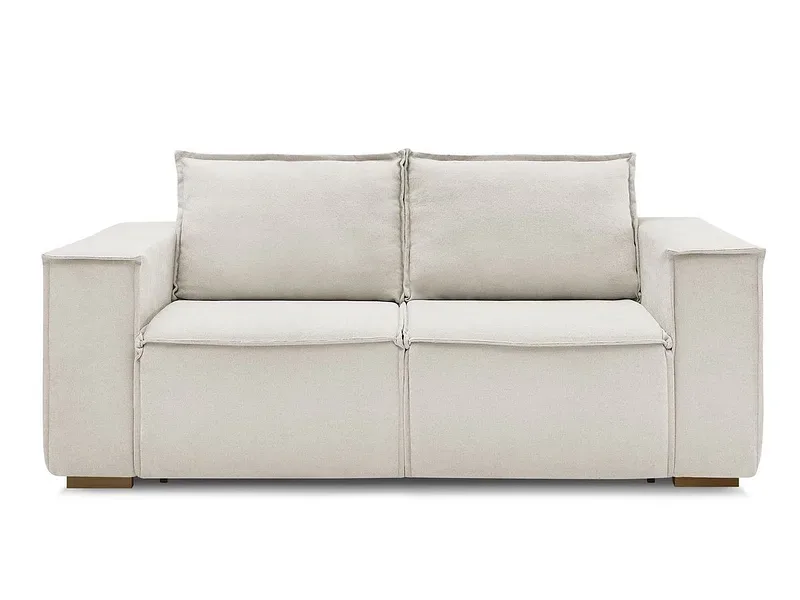 3er Sofa BOBOCHIC CHELSEA Stoff mit Textur beige