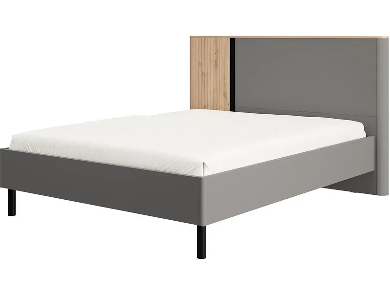 Bett SINOP 160x200cm spanplatte graphite gray