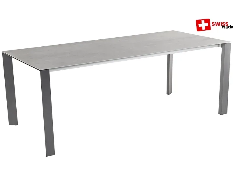 SWISSLINE Gartentisch ausziehbar MOON 200-260x90x74cm