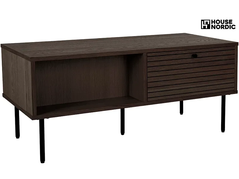 HOUSE NORDIC Couchtish KYOTO 50x100x45cm dunkelbraun