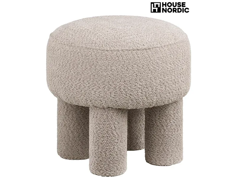 Hocker HOUSE NORDIC CANBERRA 43x43x43cm polyester sand