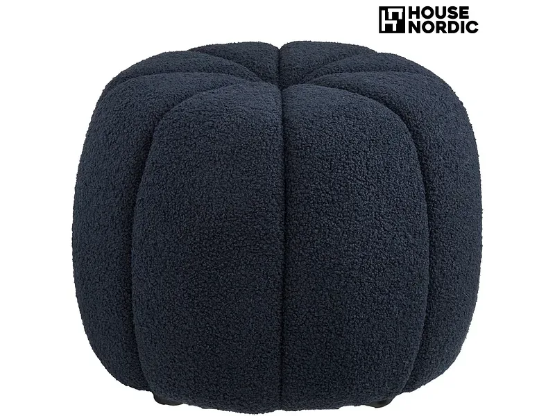 Hocker HOUSE NORDIC PAISLEY 48x48x38cm polyester marine