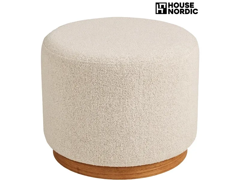 Hocker HOUSE NORDIC DAISY 50x50x41cm polyester sand