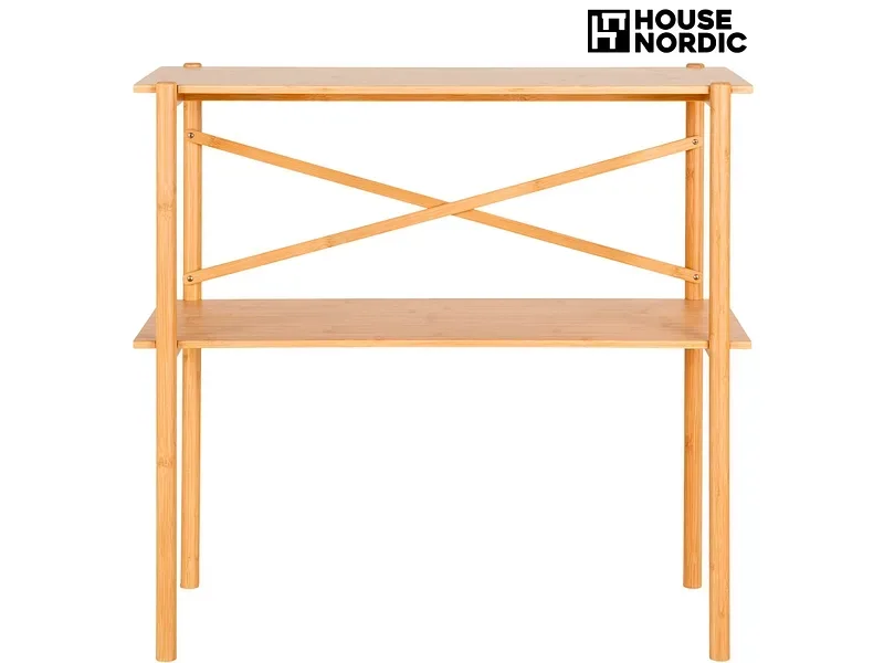 HOUSE NORDIC Beistelltisch MANAUS 83x32x80.5cm natürliches holz