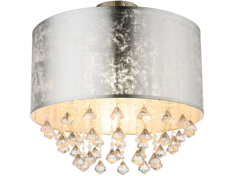 Deckenlampe AMY 40cm 60W silberfarben