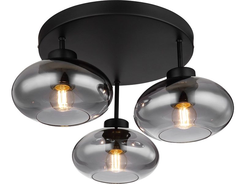 Deckenleuchte Shaun In Schwarz Max. 40 Watt 40/24 cm  