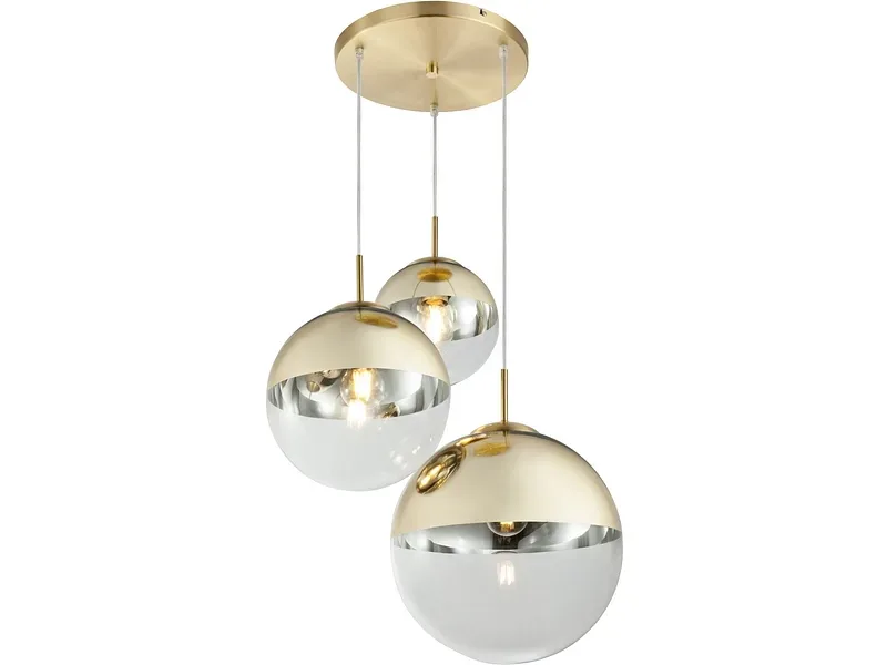 Hängelampe VARUS 51x120cm 40W goldfarben