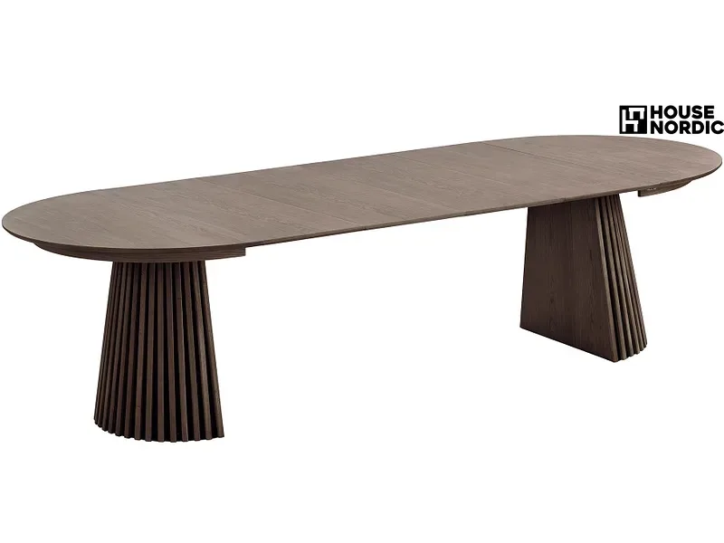 HOUSE NORDIC Tisch ausziehbar OSAKA 200-250-300x120x75cm rotbraun