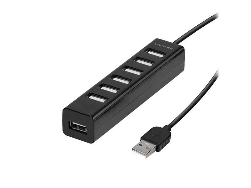 VIVANCO Hub USB Schwarz