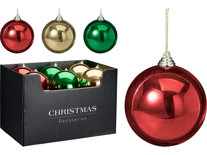 Weihnachtskugeln MERRY mehrfarbig
