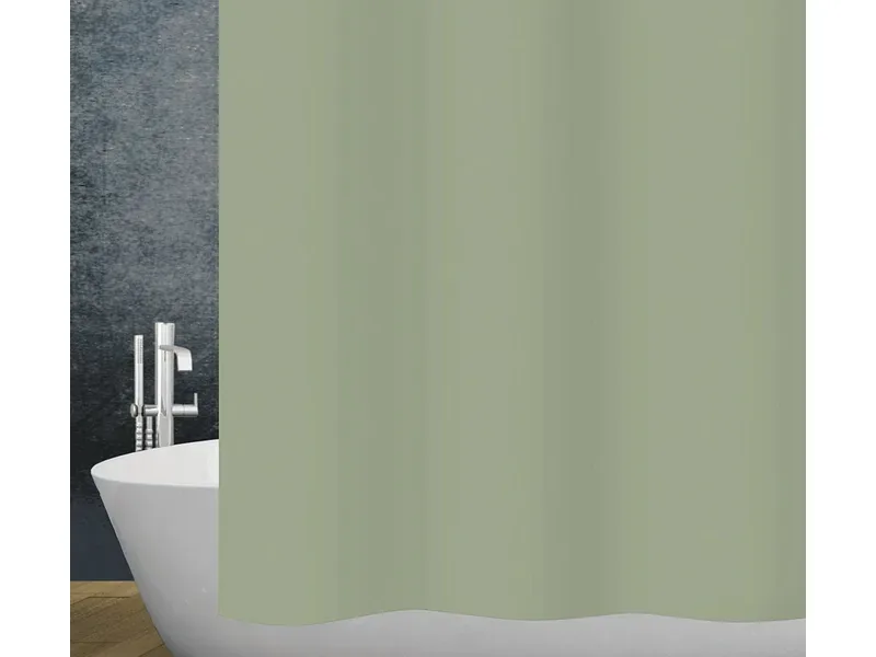 DIAQUA Duschvorhang BASIC olivgrün