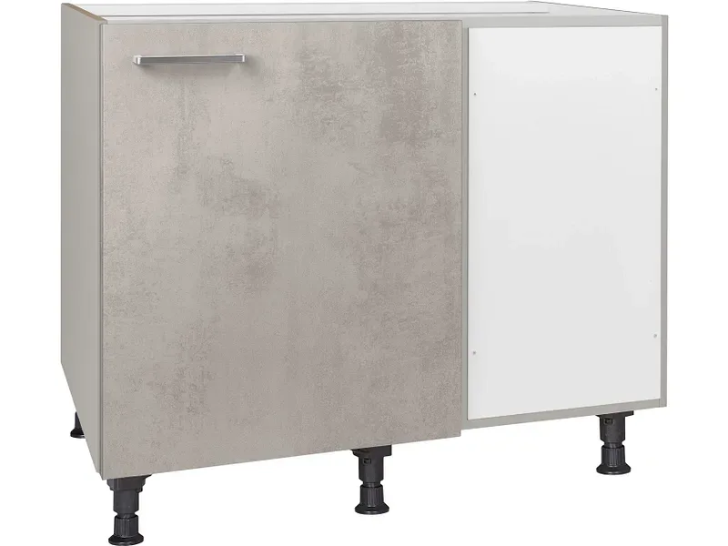 MODUSET Küchenmöbel RIVA 100x65x87cm beton grau