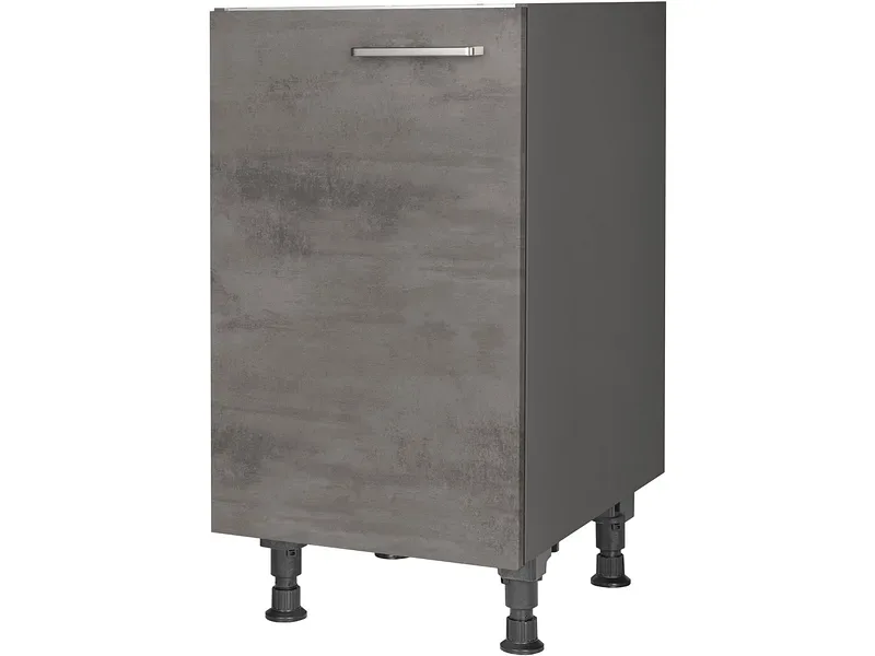 MODUSET Küchenmöbel RIVA 45x58x87cm beton schiefergrau