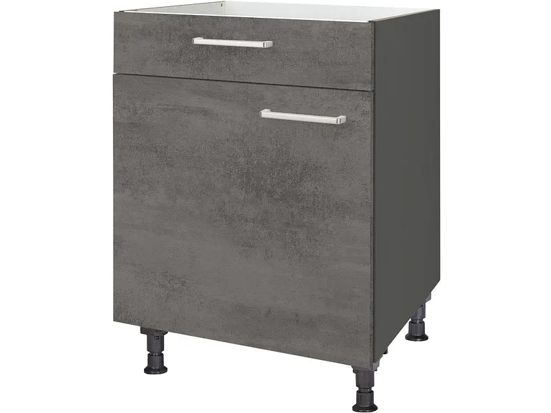 MODUSET Küchenmöbel RIVA 60x58x87cm beton schiefergrau