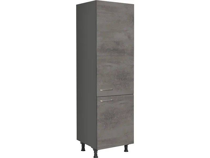 MODUSET Küchenmöbel RIVA 60x58x217cm beton schiefergrau