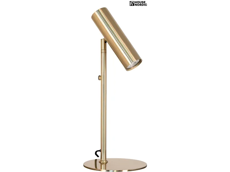 HOUSE NORDIC Tischlampe ROXAN 47cm 28W goldfarben