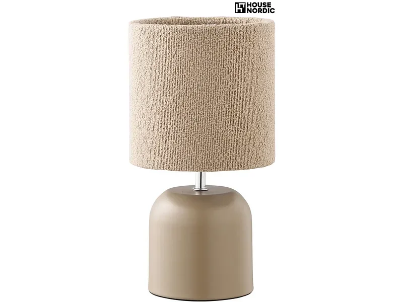 HOUSE NORDIC Tischlampe MORLEY 47cm 25W grau schattiert