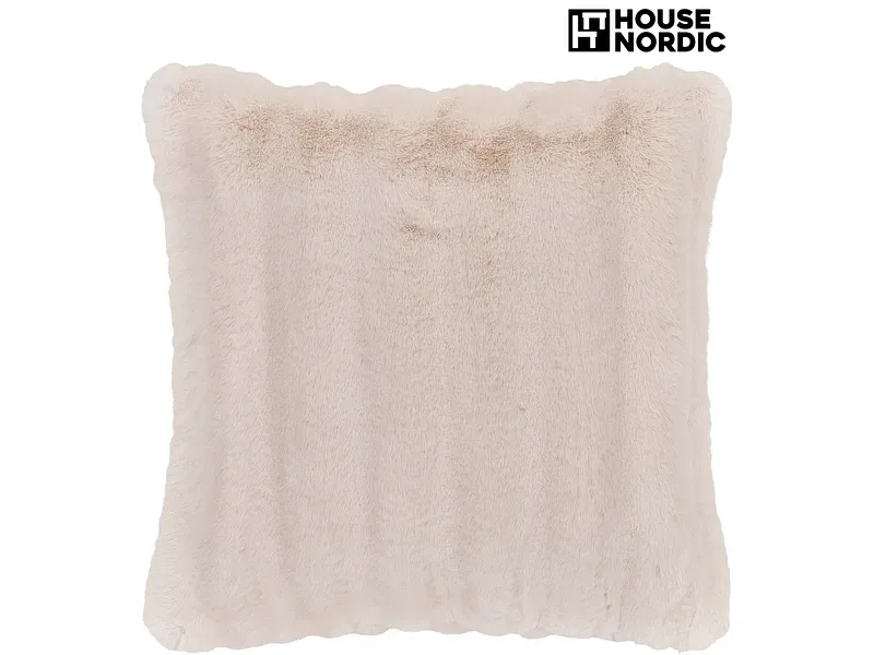 HOUSE NORDIC Kissen GALENA 45x45cm weiss künstliches fell