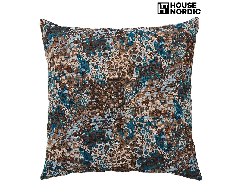 HOUSE NORDIC Kissen BLOSSOM 45x45cm blau unifarben
