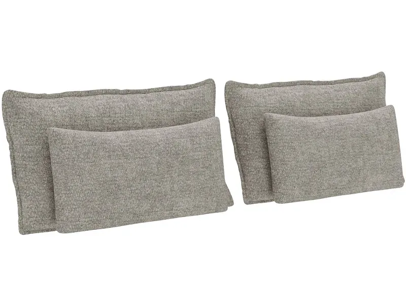 Set 4 Kissen HUNTER 70x10cm hellgrau unifarben