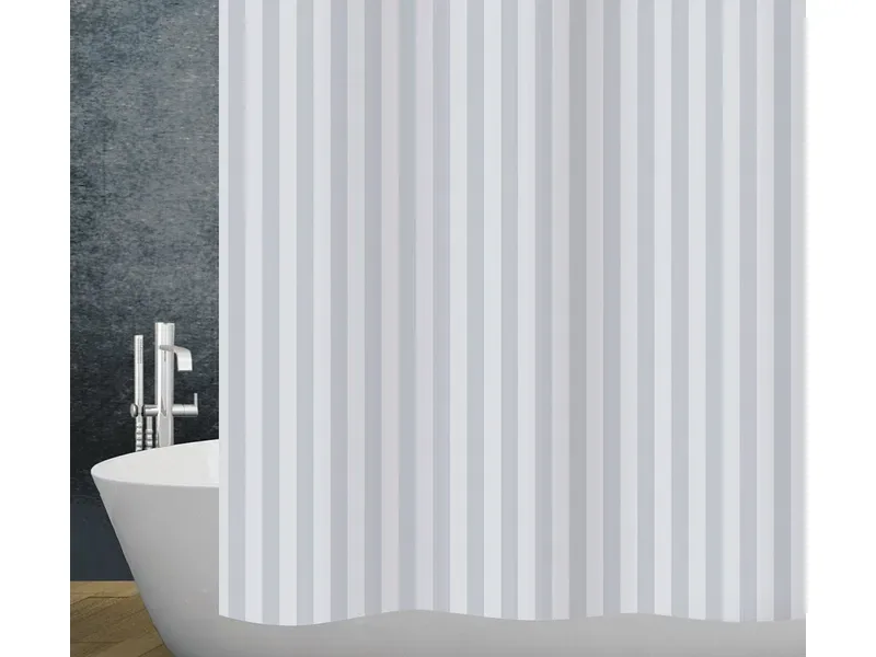 DIAQUA Duschvorhang STRIPE weiss