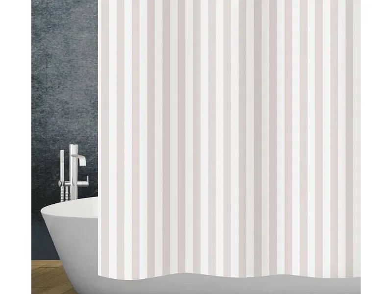 DIAQUA Duschvorhang STRIPE weiss