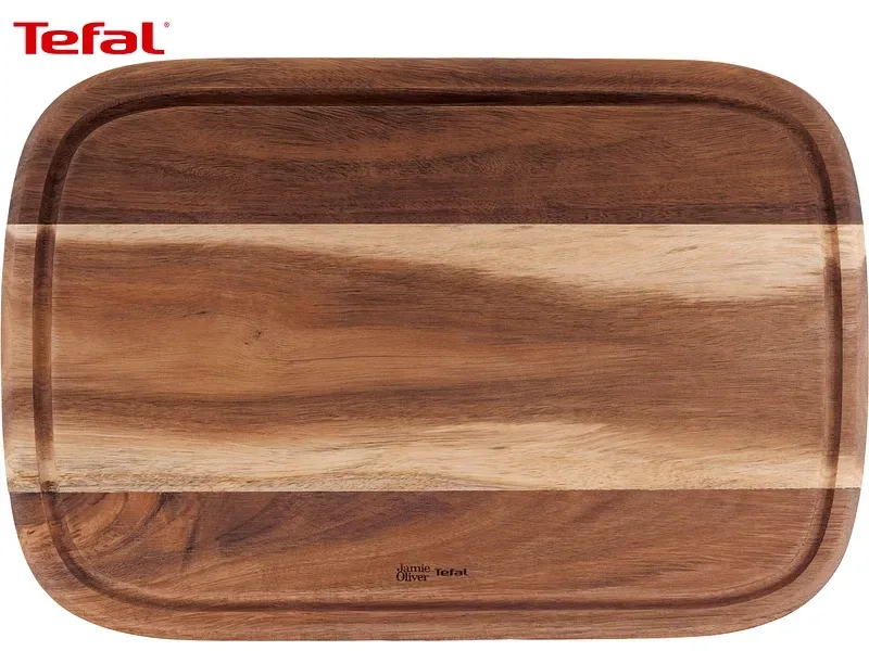 JAMIE OLIVER TEFAL Schneidebrett ACACIA Massives Holz braun
