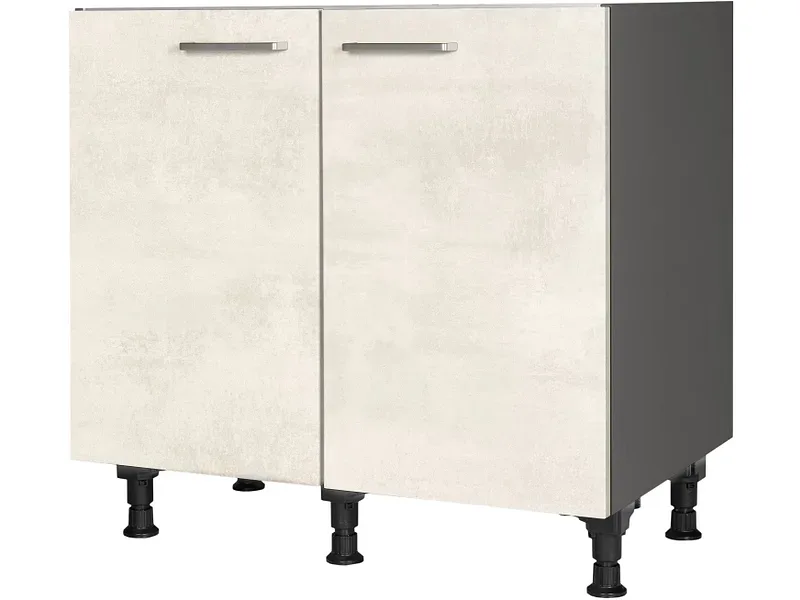 MODUSET Küchenmöbel RIVA 90x58x87cm weissbeton