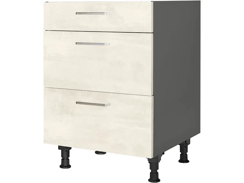 MODUSET Küchenmöbel RIVA 60x58x87cm weissbeton