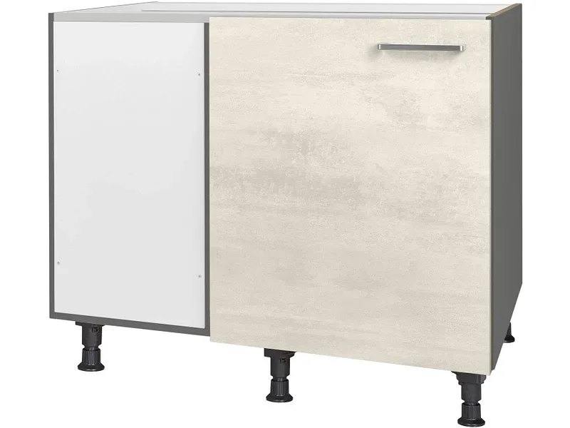MODUSET Küchenmöbel RIVA 100x65x87cm weissbeton