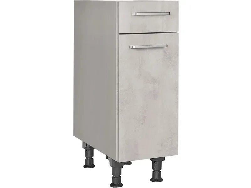 MODUSET Küchenmöbel RIVA 30x58x87cm beton grau
