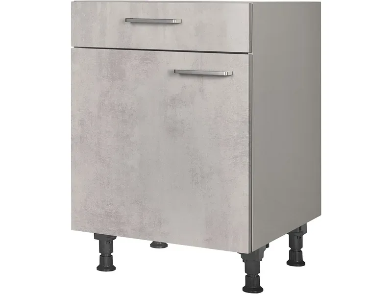 MODUSET Küchenmöbel RIVA 60x58x87cm beton grau