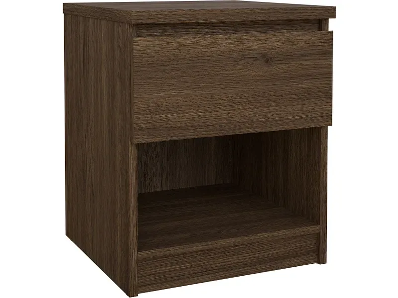 Nachttisch NAIA 1 Schublade 40x40.4x49.5cm nussbaum matt