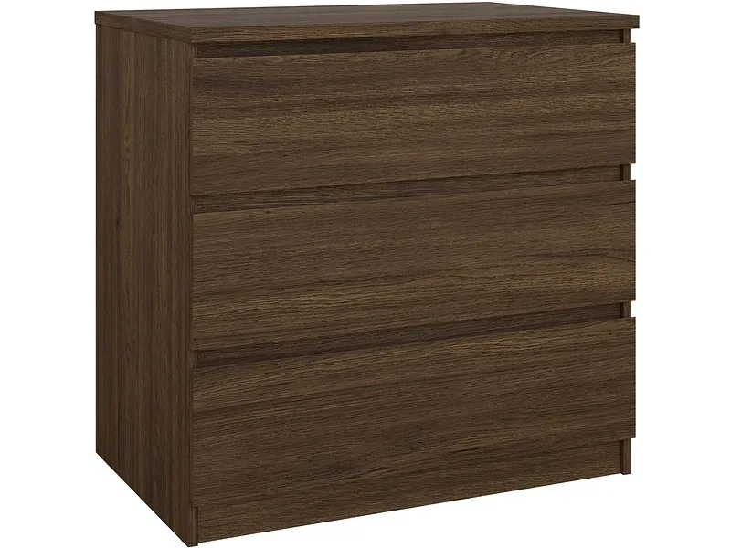 Kommode NAIA 3 Schubladen 50x77x75.85cm nussbaum matt