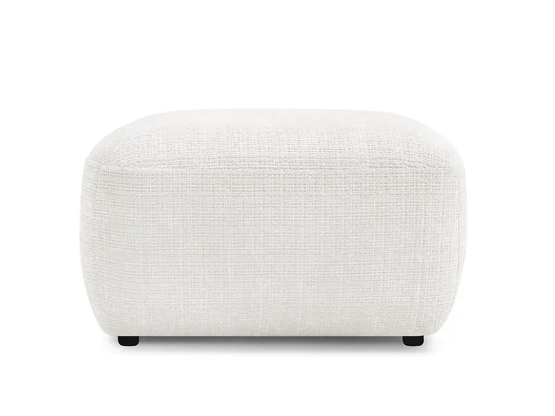 Sitzsack BOBOCHIC DENISE 65x75x42cm stoff mit textur weiss