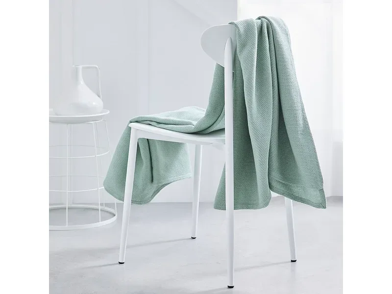 TODAY Decke REMY 24x39cm hellblau unifarben