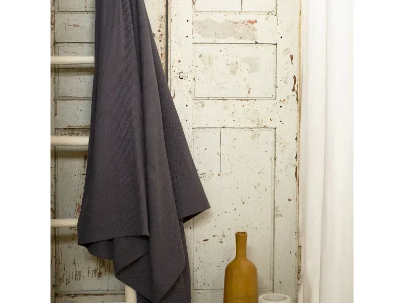 TODAY Decke REMY 24x39cm dunkelblau unifarben