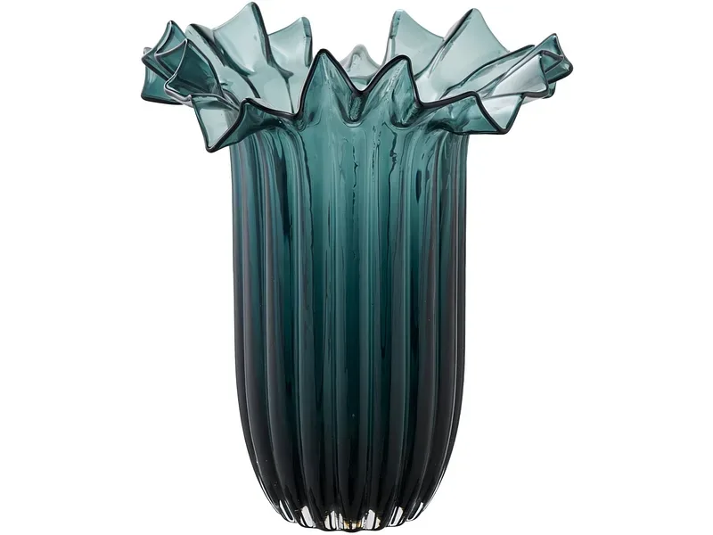 Vase 25x25x30cm dunkelgrün