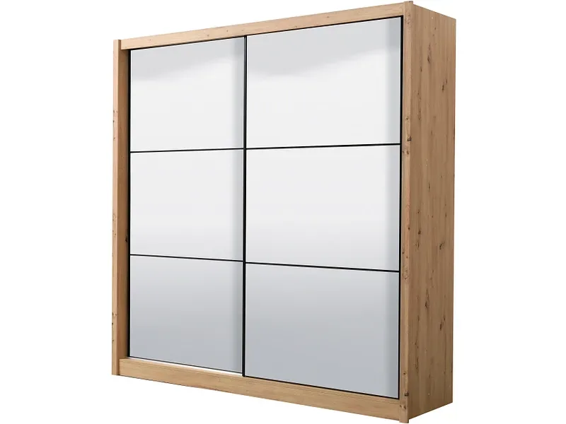 Schwebetürenschrank NAVARA artisan eiche 2 Türen