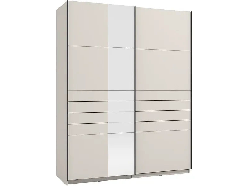 Schwebetürenschrank JASPER kaschmir 2 Türen