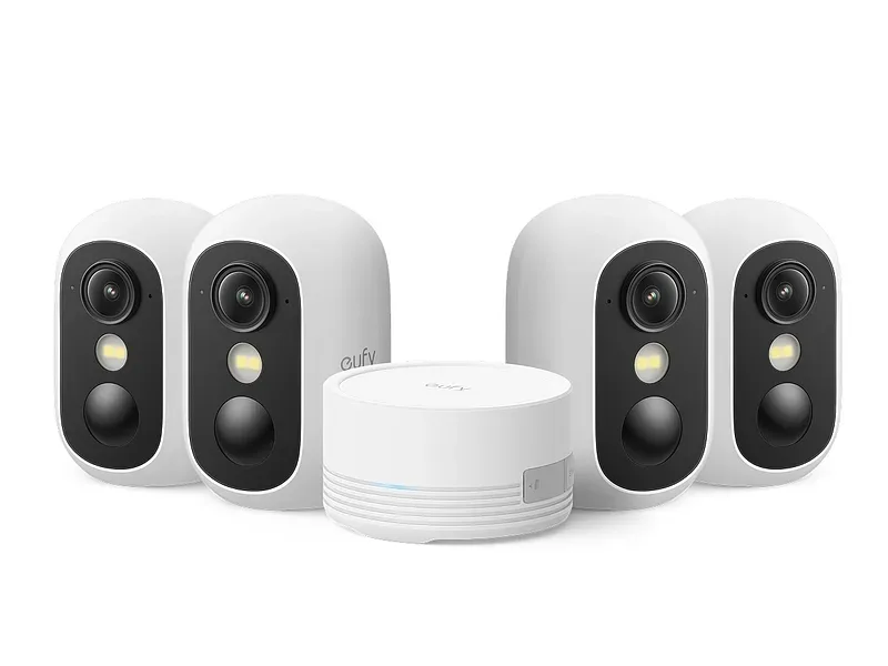EUFY Überwachungskamera CAM KIT QUAD HB C35 WS