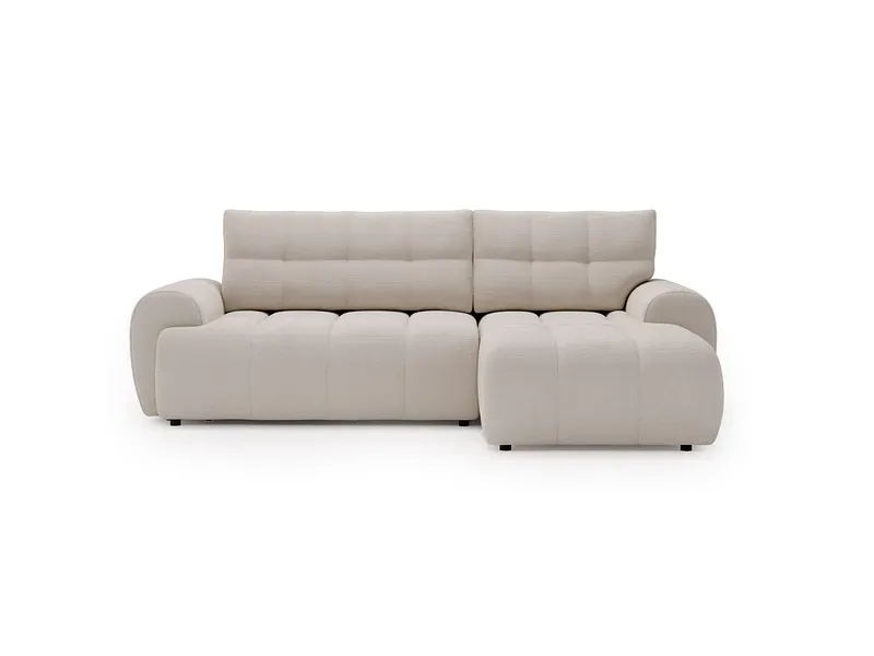 Ecksofa MINTY Stoff cremeweiss
