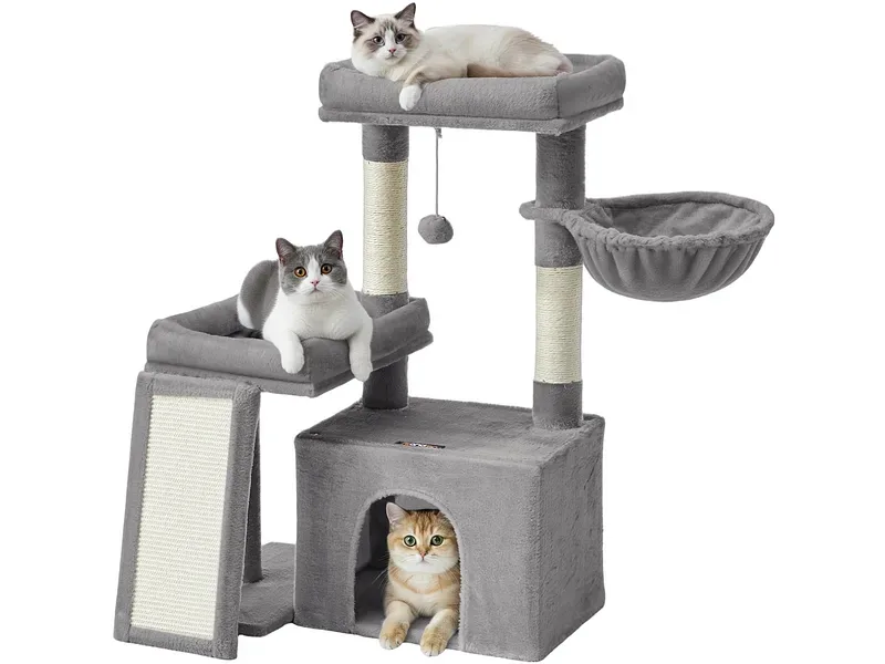 Katzenbaum FEANDREA Spanplatte grau