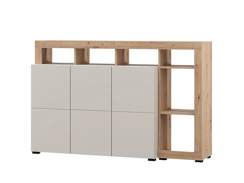Sideboard ARGYLL 3 Türen 39.5x154x99.5cm kaschmir melamin