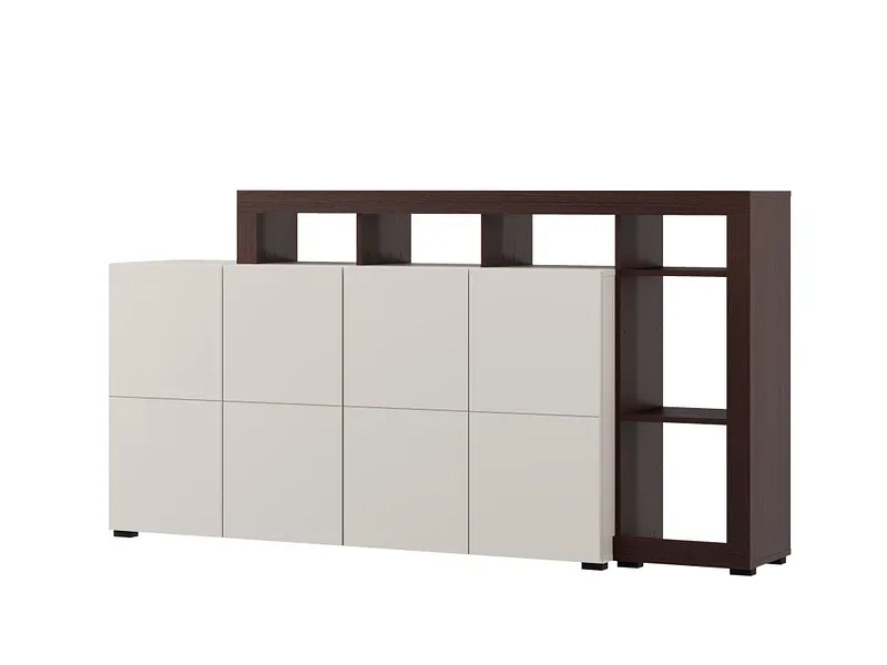 Sideboard ARGYLL 4 Türen 39.5x192.5x99.5cm kaschmir melamin