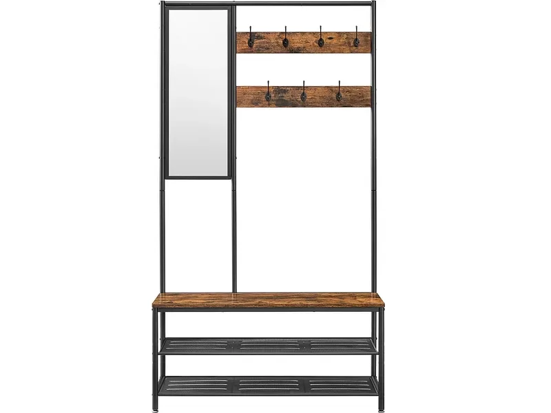 Garderobe SONGMICS HOLD 98x35x180cm vintage braun